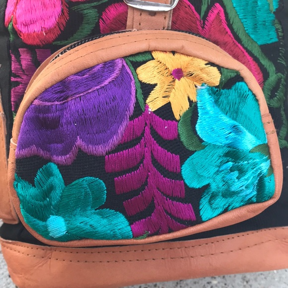 Mexican Embroidered Handmade Mini Backpack! - Picture 4 of 8